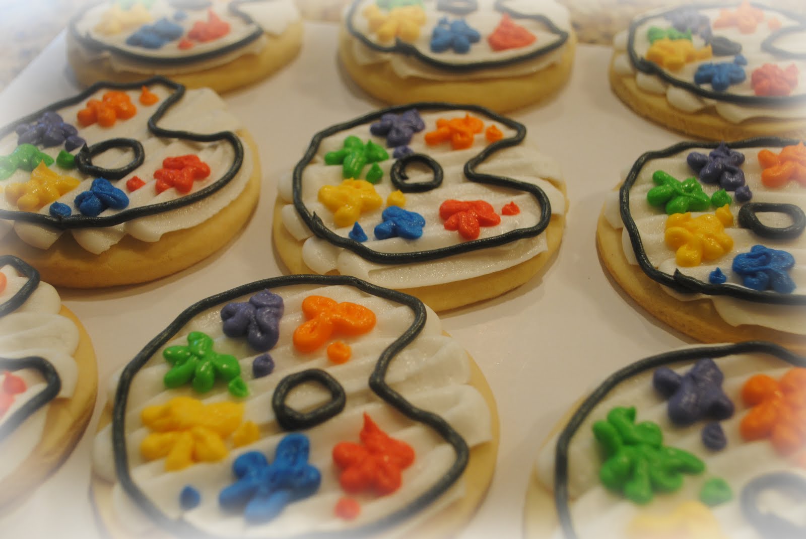 Candace's Cookie Creations Art Party Cookies