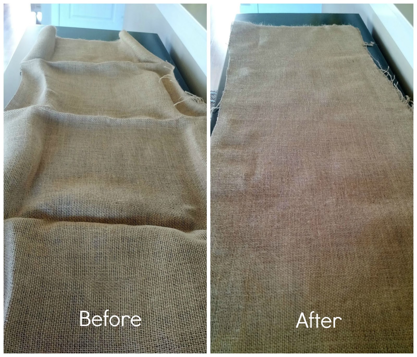 DIY NoSew Burlap Table Runner with Tassels Sunshine and Munchkins