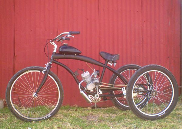 gas powered trike bicycle