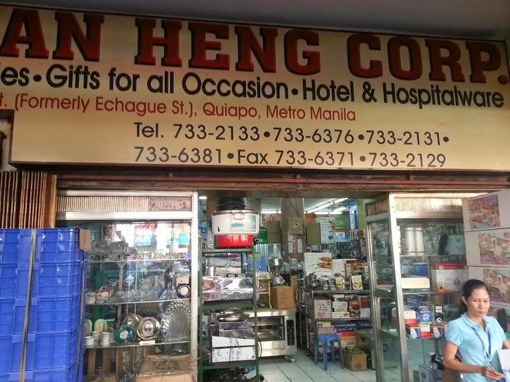 List of baking and kitchen equipment store around Manila