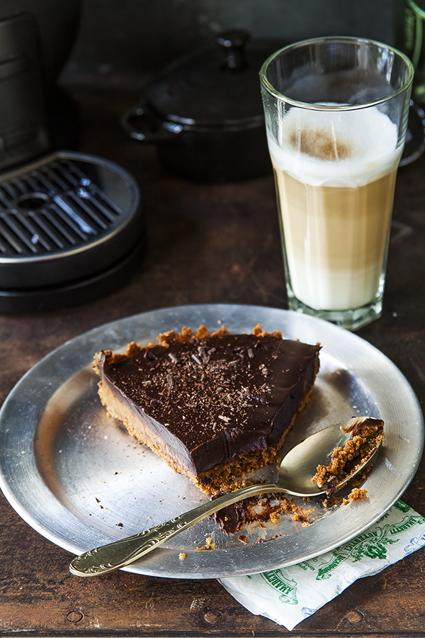 Virginia Sar Tarta ganache de chocolate y Latte Macchiato