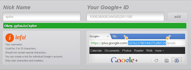User Name is highlighted in Green Color Creating A Custom Or Vanity URL For Google Plus