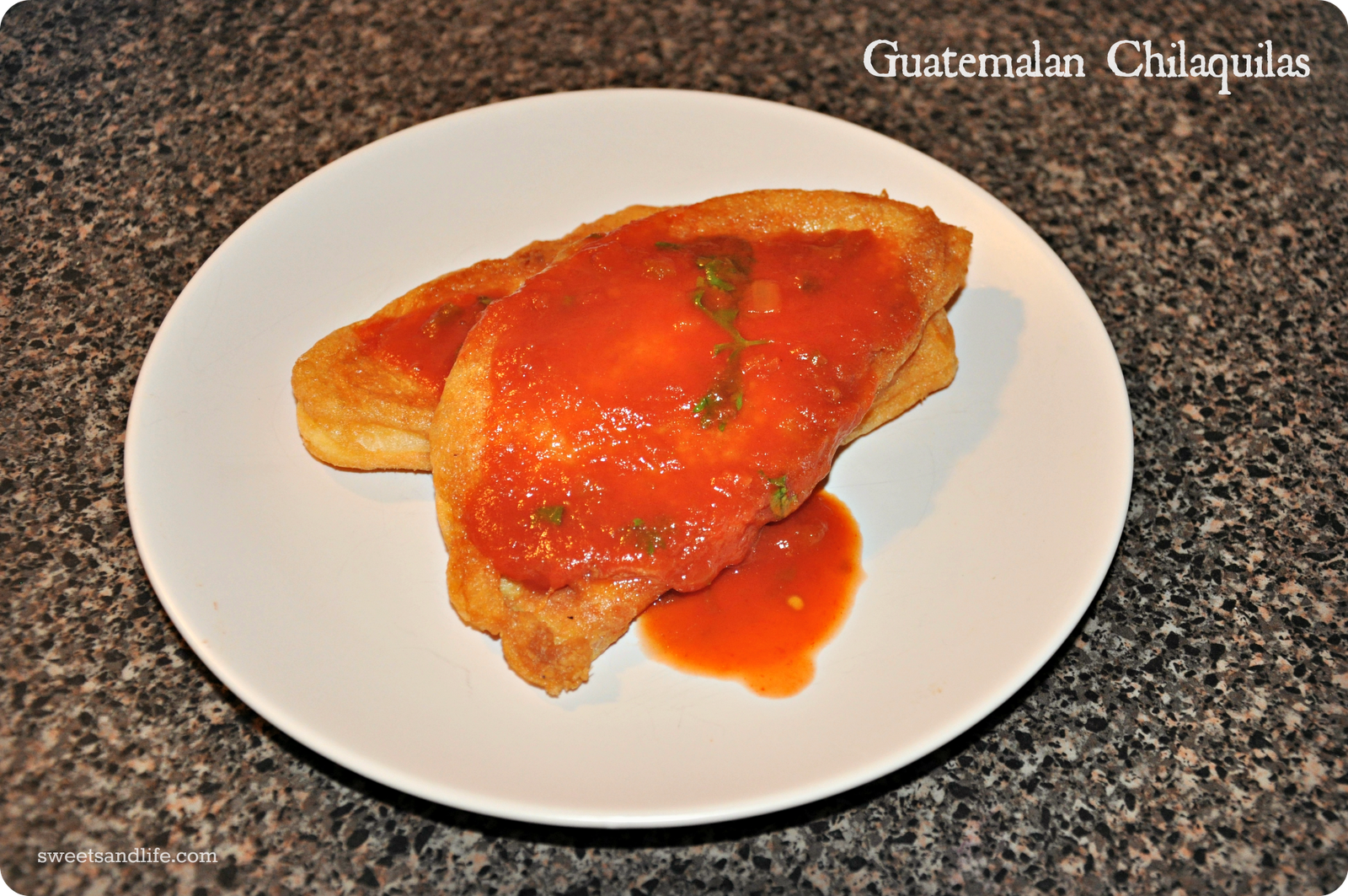 sweets and life: Recipes: Guatemalan Chilaquilas