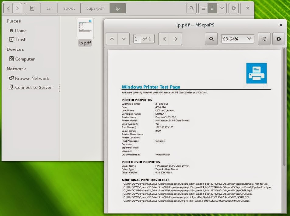 Chris Young, Attachmate Consulting Using CUPSPDF to Simulate a Printer
