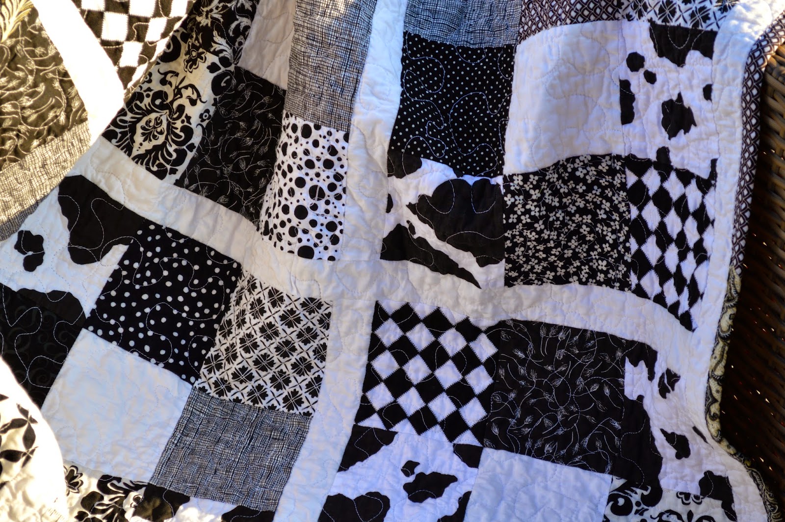 Little Scraps of Happiness COW Quilt