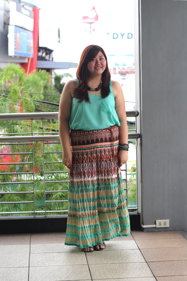 Plus Size Asian Blogger Tribal Print Maxi Skirt How To Wear Plus Size Asian Blogger Tribal Print Maxi Skirt How To Wear