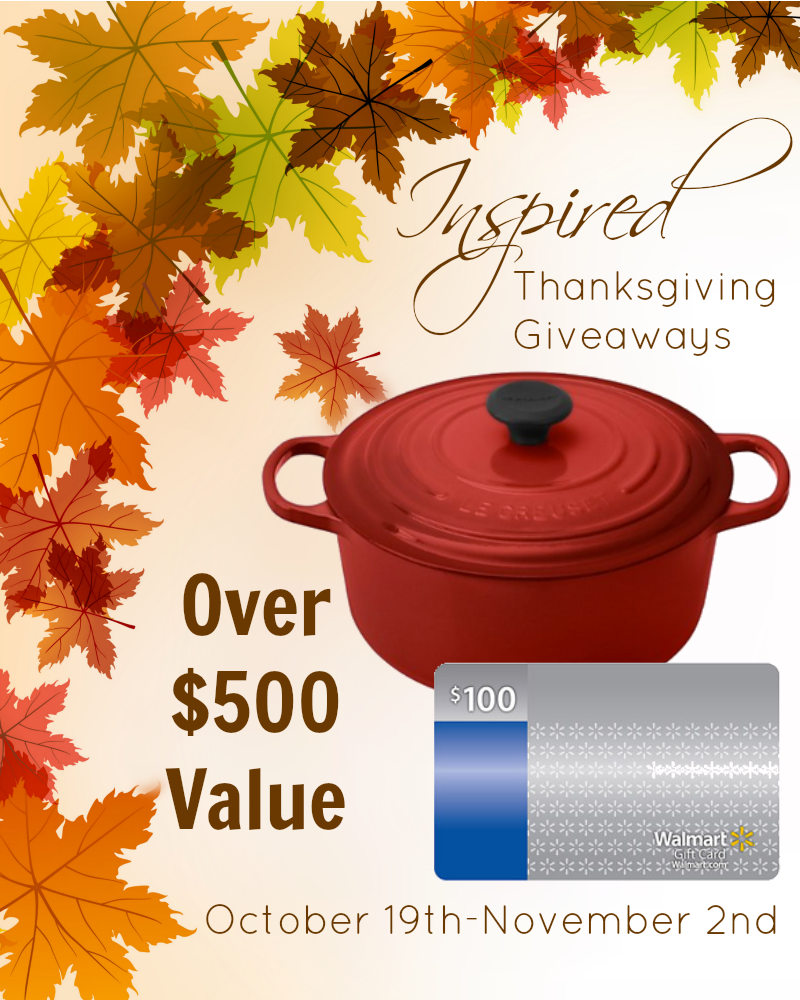 Thanksgiving Le Creuset and Gift Card Giveaway (Over $500 Value)