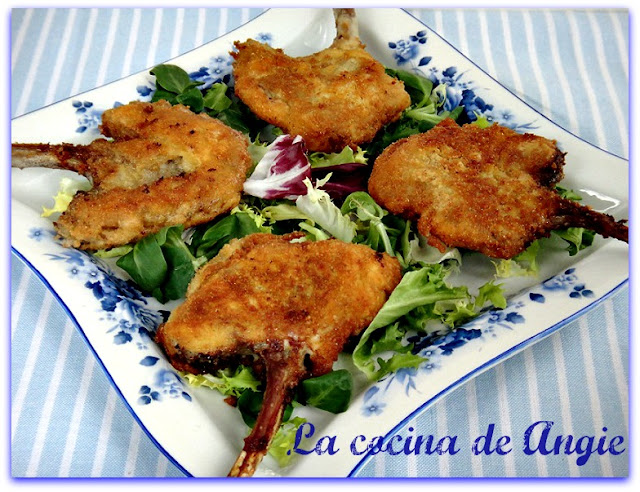 Chuletas De Cordero A La Bechamel
