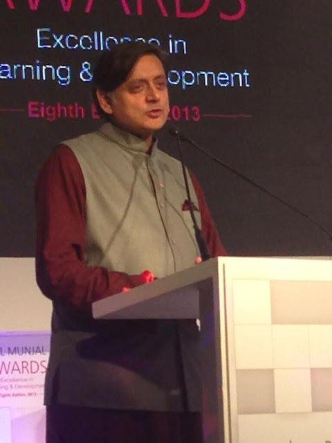 sandeep soni with shashi tharoor