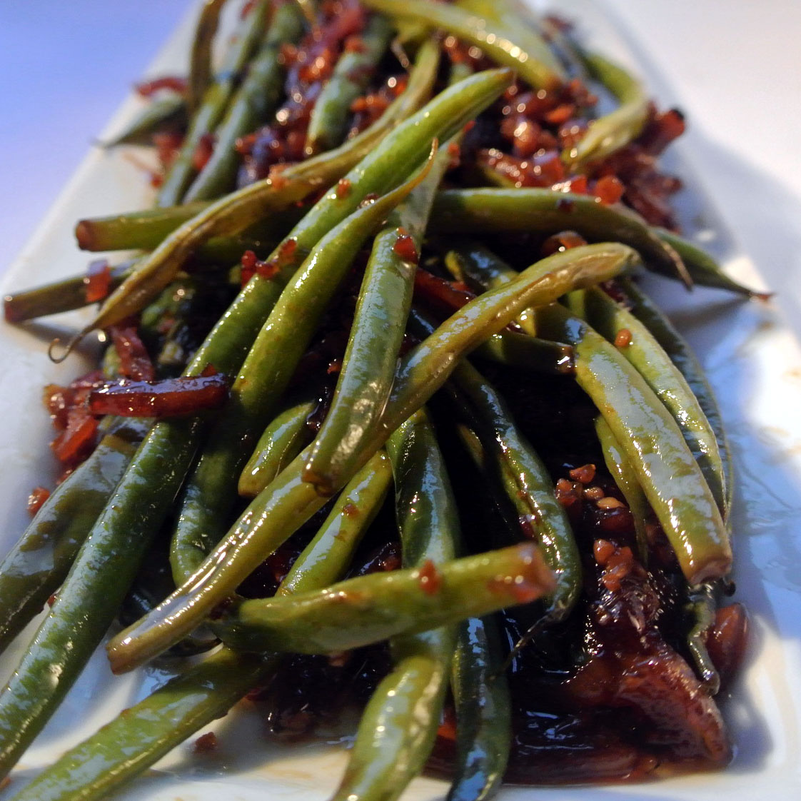 Mom, What's For Dinner? Green Beans and Caramelized Pancetta Recipe