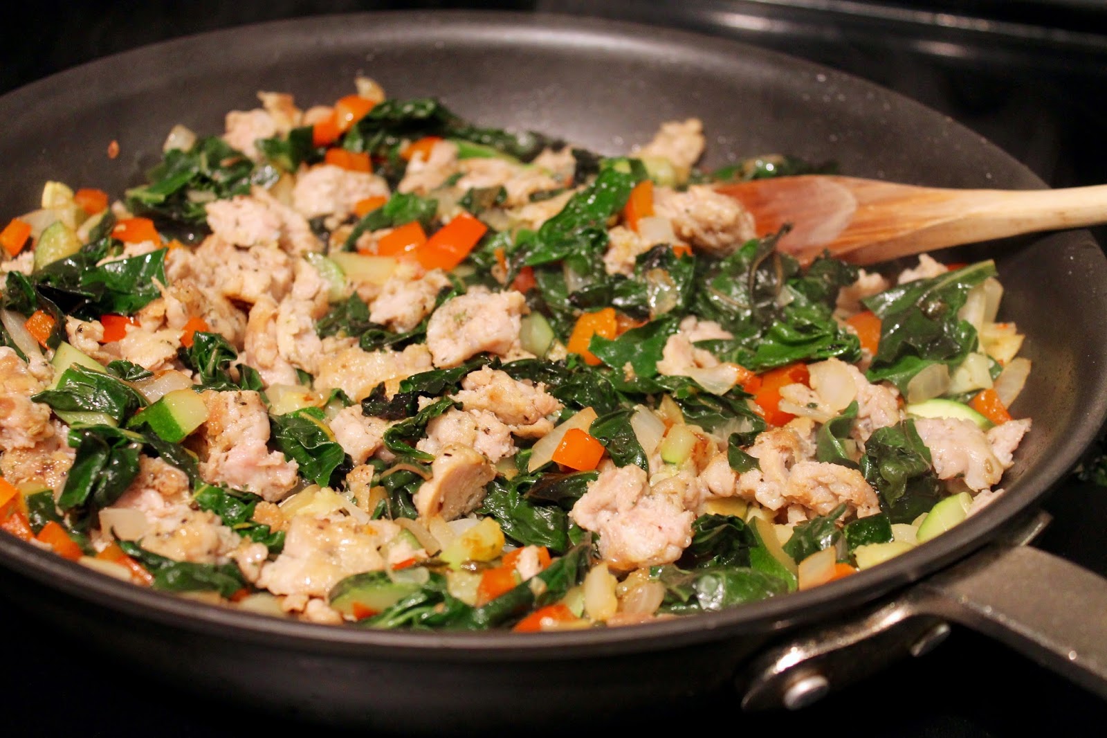 Cook In / Dine Out Sausage, Vegetable and Gruyere Frittata