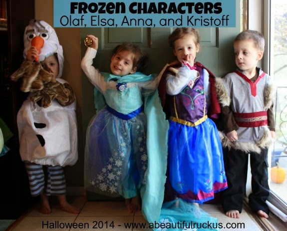 A Beautiful Ruckus Halloween 2014 Frozen Characters