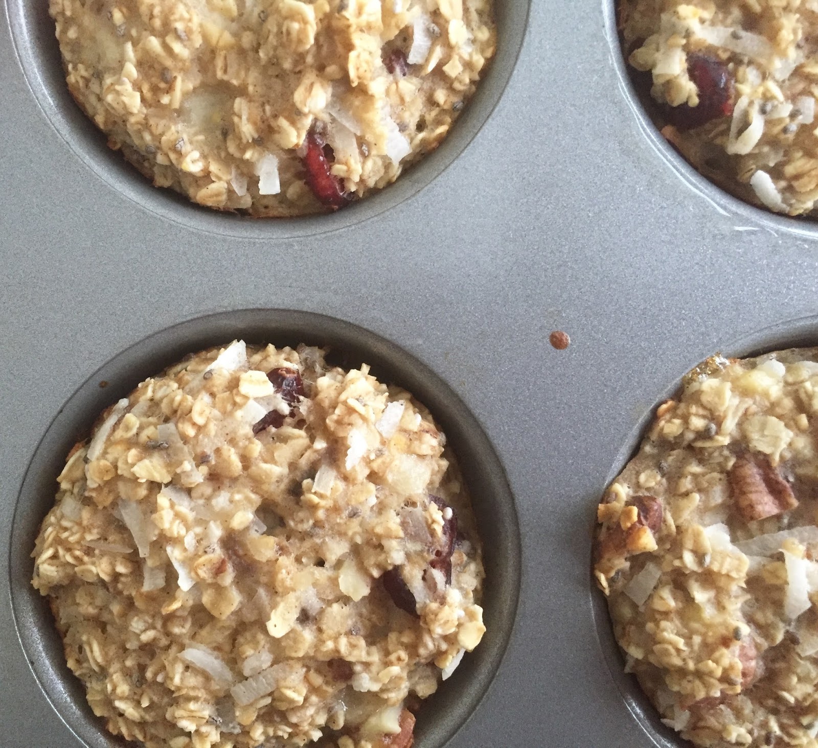 trail mix breakfast oatmeal cups