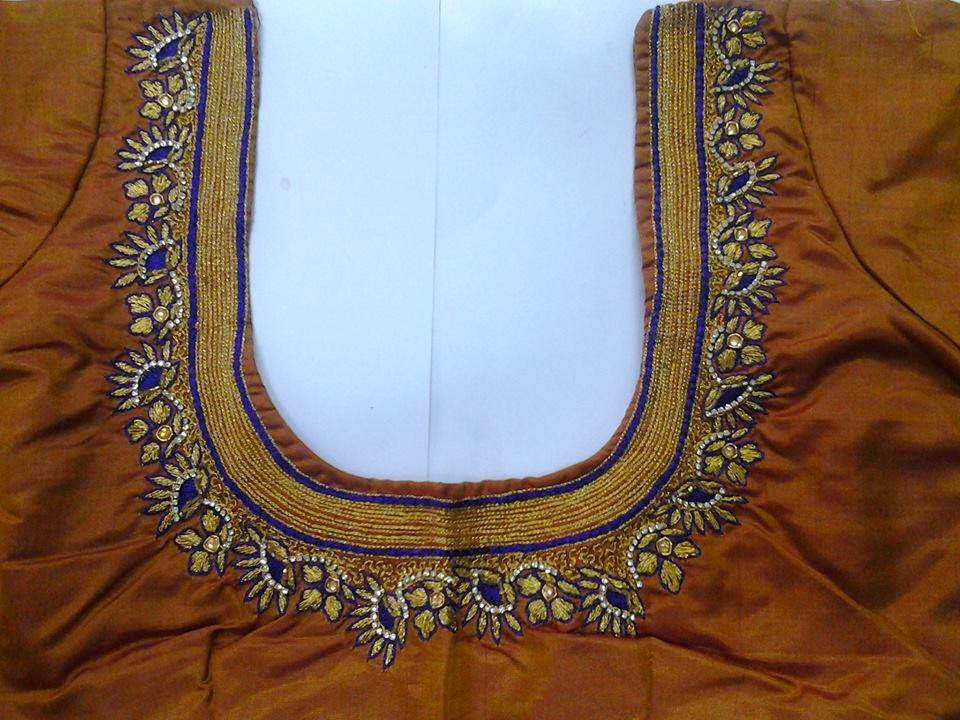 73 More Embroidery Blouse Designs Images Hd for Sale