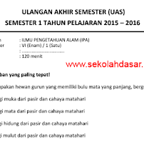 Soal Seleksi Osn Ipa Sd Tingkat Kecamatan