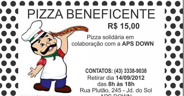 Up Down Project Pizza Beneficente APS Down