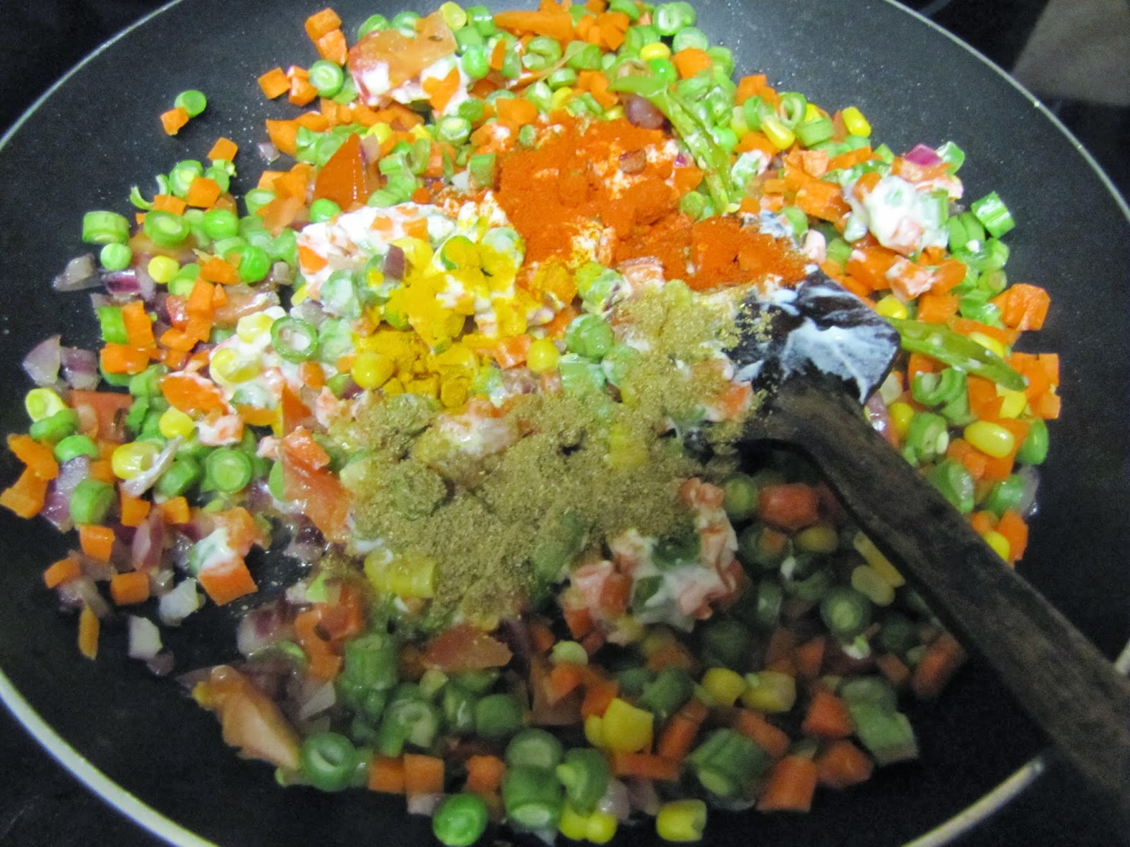 Vegetable Pasta Indian Style Nithya's Nalabagam