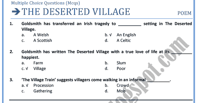 the village schoolmaster poem