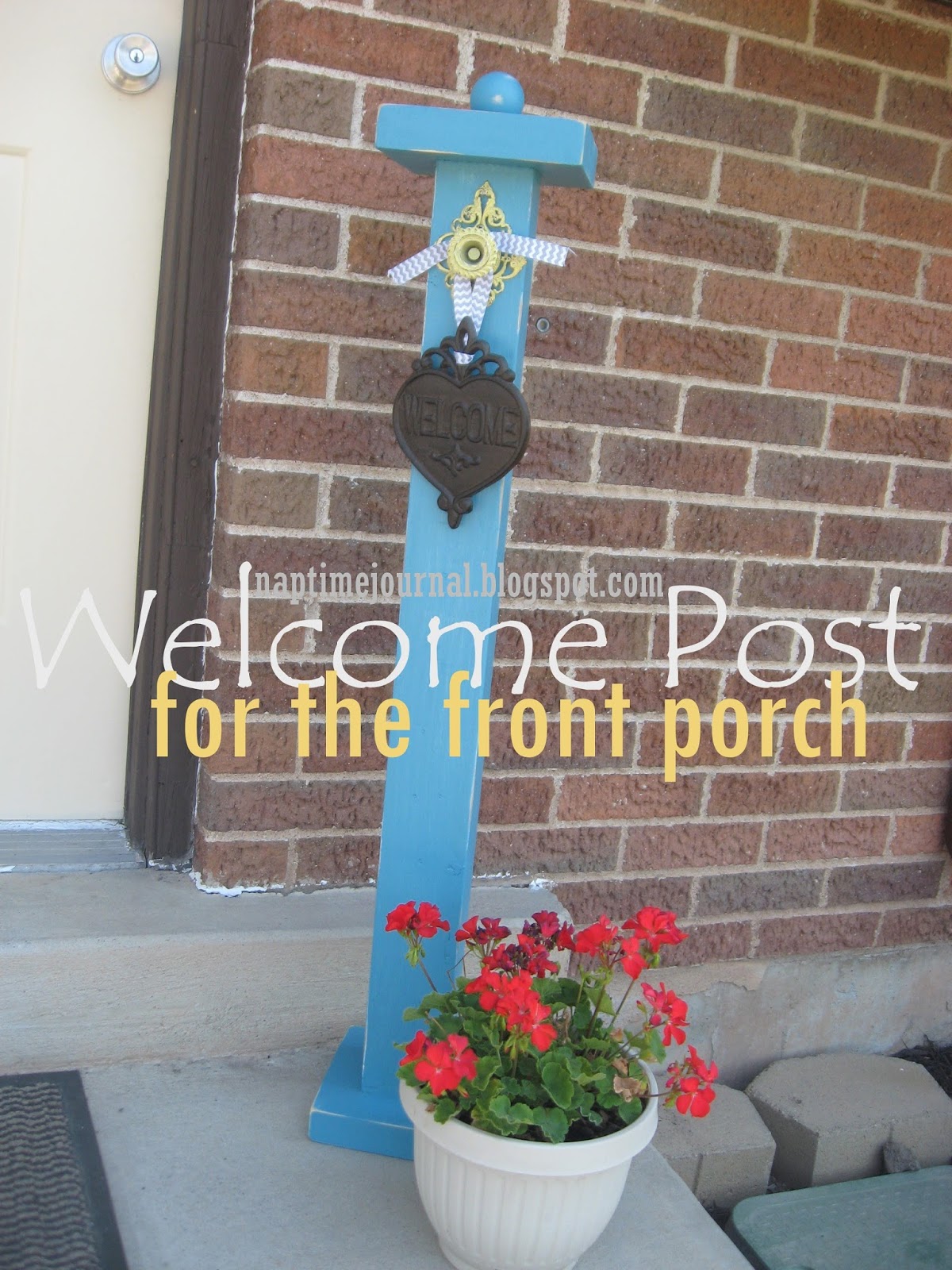 Nap Time Journal: Welcome Post for Porch