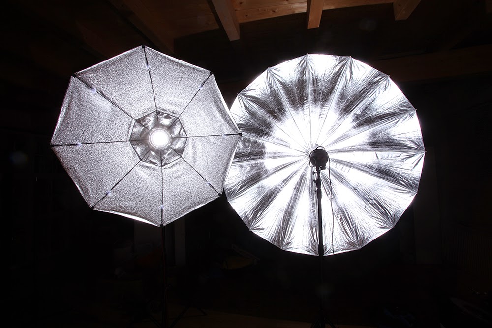 lichtmeister Quenox Parabolic Umbrella vs. Big Octadome