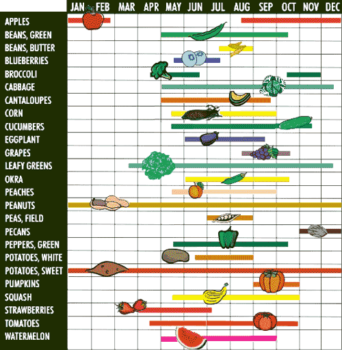 Spring Produce Chart