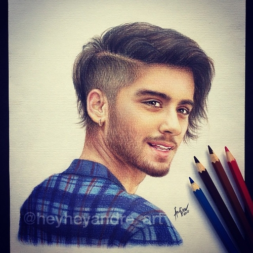 13-Zayn-Malik-One-Direction-André-Manguba-Celebrities-Drawn-and-Colored-in-with-Pencils-www-designstack-co