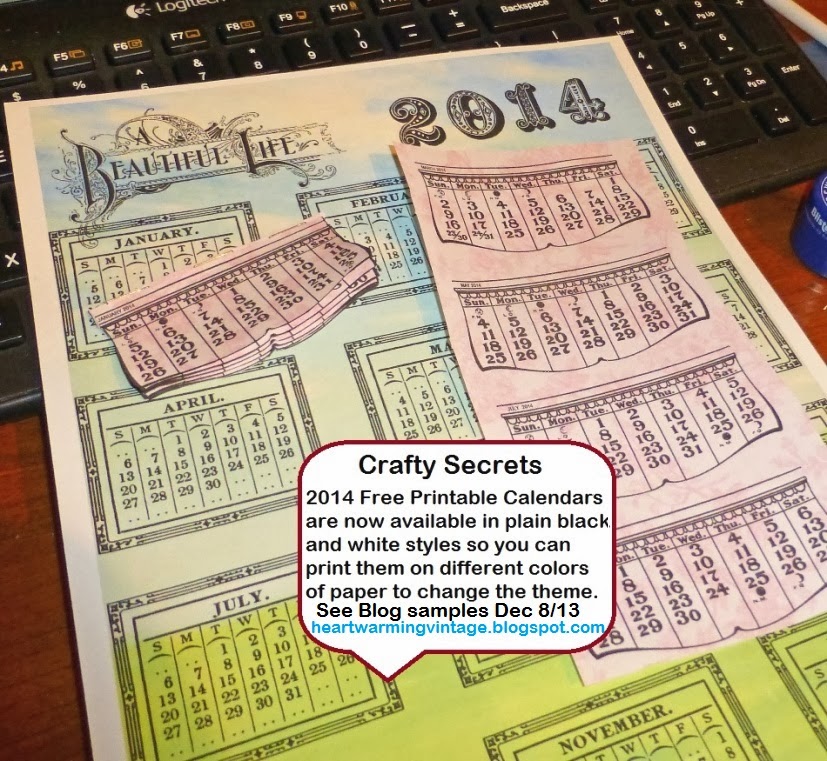 Crafty Secrets Heartwarming Vintage Ideas And Tips: 2014 Free Crafty Secrets Heartwarming Vintage Ideas And Tips: 2014 Free