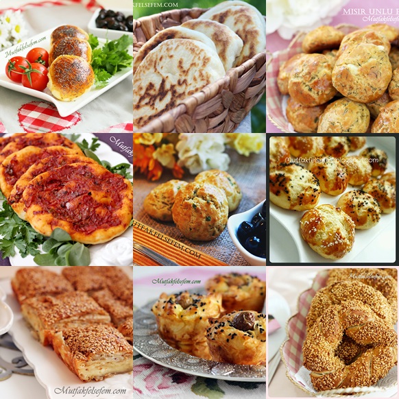 Dereotlu Pogaca borek acma simit bazlama yufka boregi tarifi MUTFAK