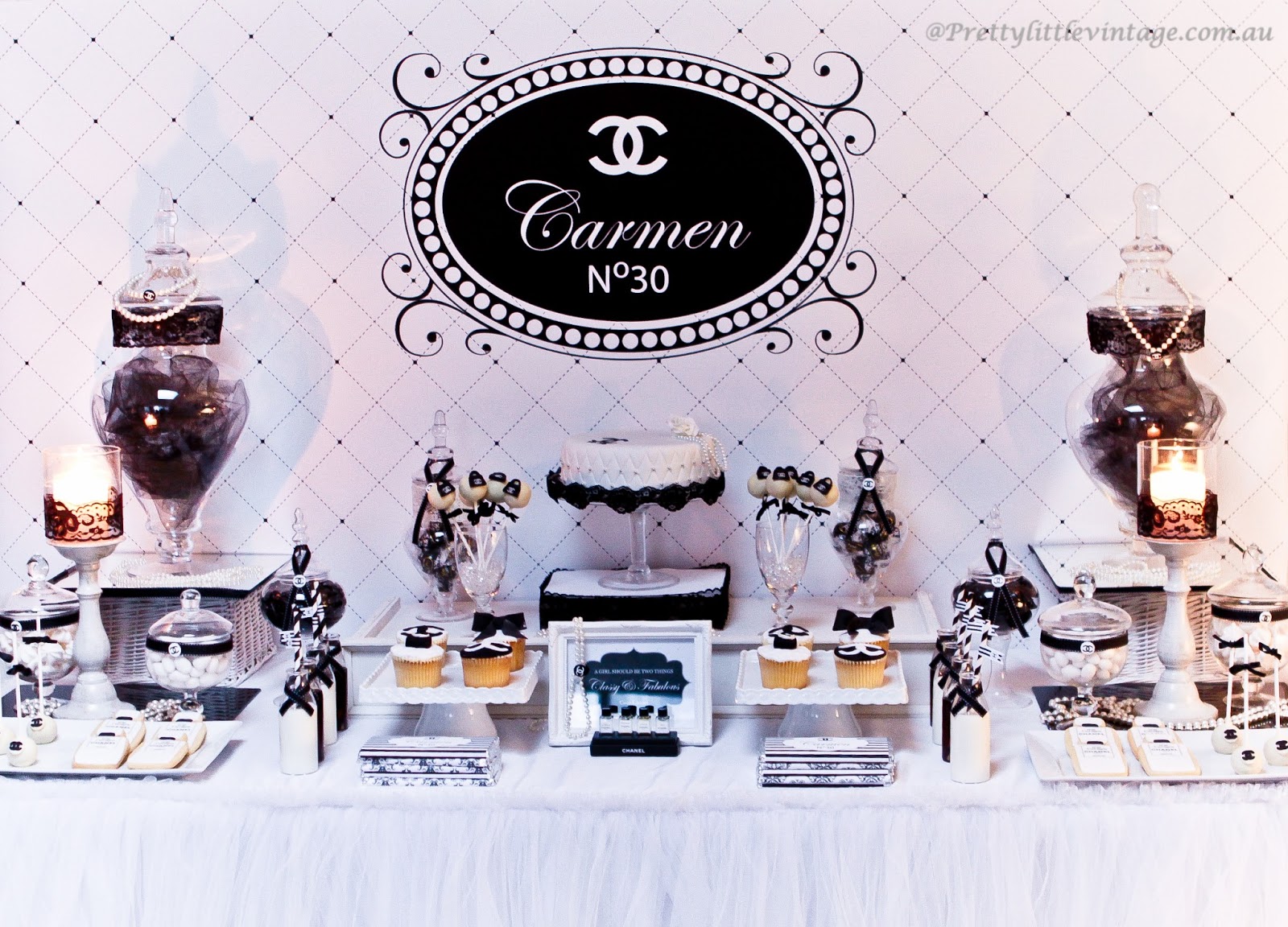 Little Big Company  The Blog: Chanel No. 30 Themed Table by Pretty Little  Vintage Melbourne