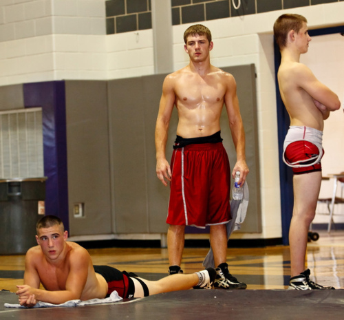 High School Wrestler Locker Room High School Wrestler Locker Room