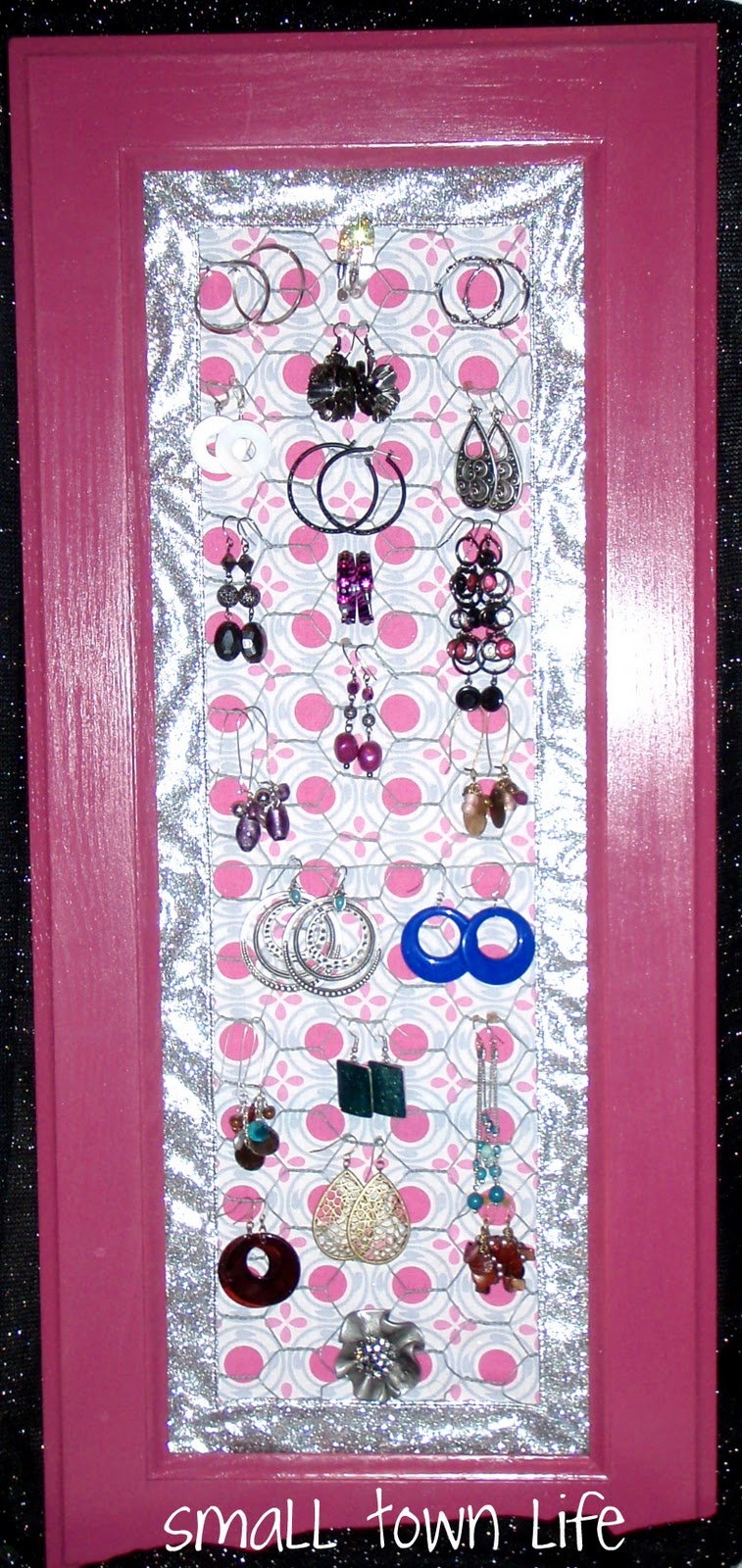 Small Town Life Old Door to Fabulous Earring Holder