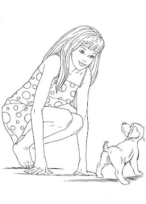 Printable Barbie Coloring Pages