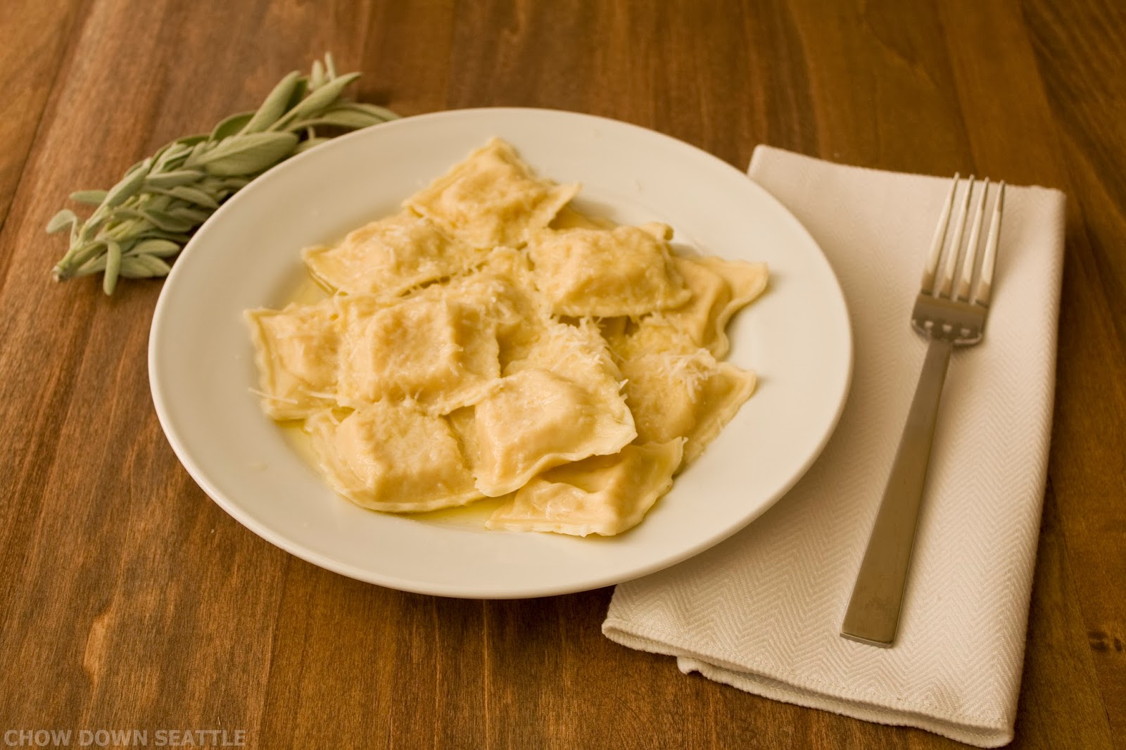 Chow Down Seattle RECIPE Fresh Pumpkin Ravioli