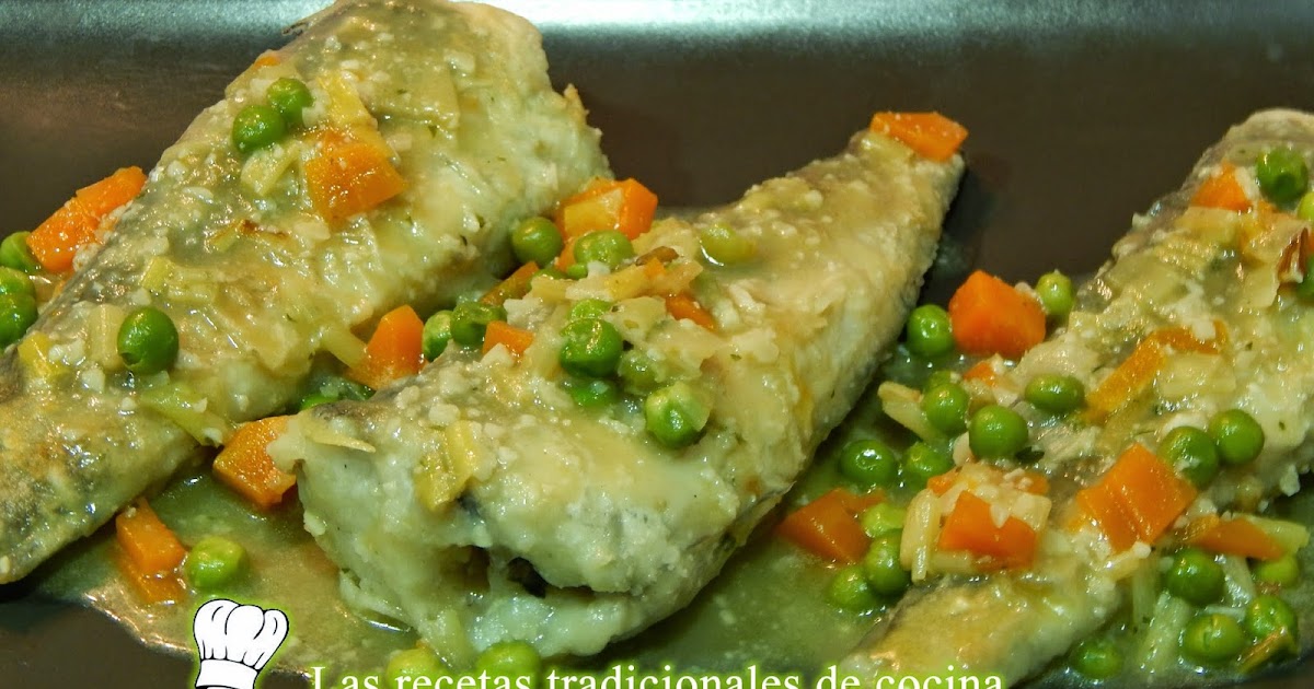 Receta fácil de merluza en salsa jardinera Recetas de cocina con