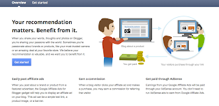 google affiliate blogger signup