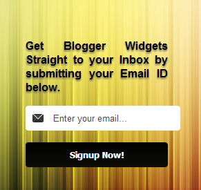 Multicolor curtain email subscription box widget for blogger