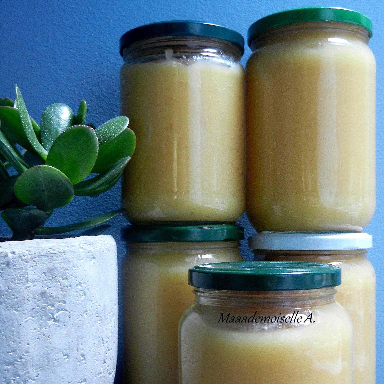 Maaademoiselle A. Compote de pomme nature, tout simplement