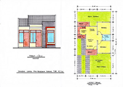 Denah Rumah Type 45 120 Desain Rumah<script async src=