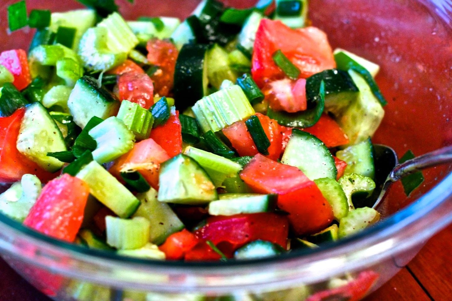 Kelcie's Kreations Celery Tomato Salad