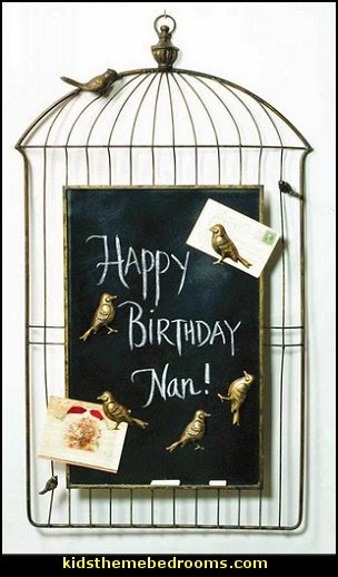Parisian Bird Cage Memo & Chalkboard