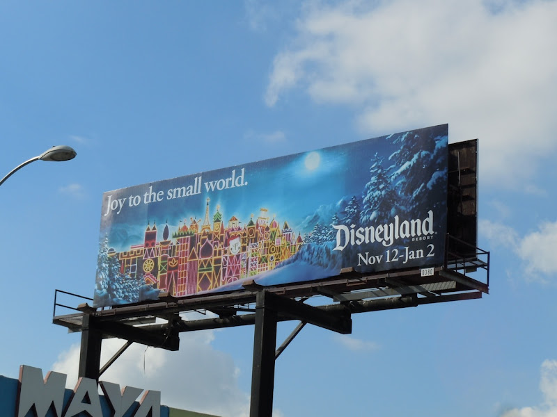 Disneyland Joy to the small world billboard