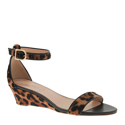 J.Crew Collection Lillian Calf Hair Low Wedges