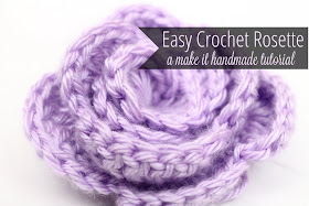  The easiest (promise!), no counting, crochet flower you can make! Free tutorial from http://www.makeithandmade.com/2014/03/how-to-crochet-rose.html