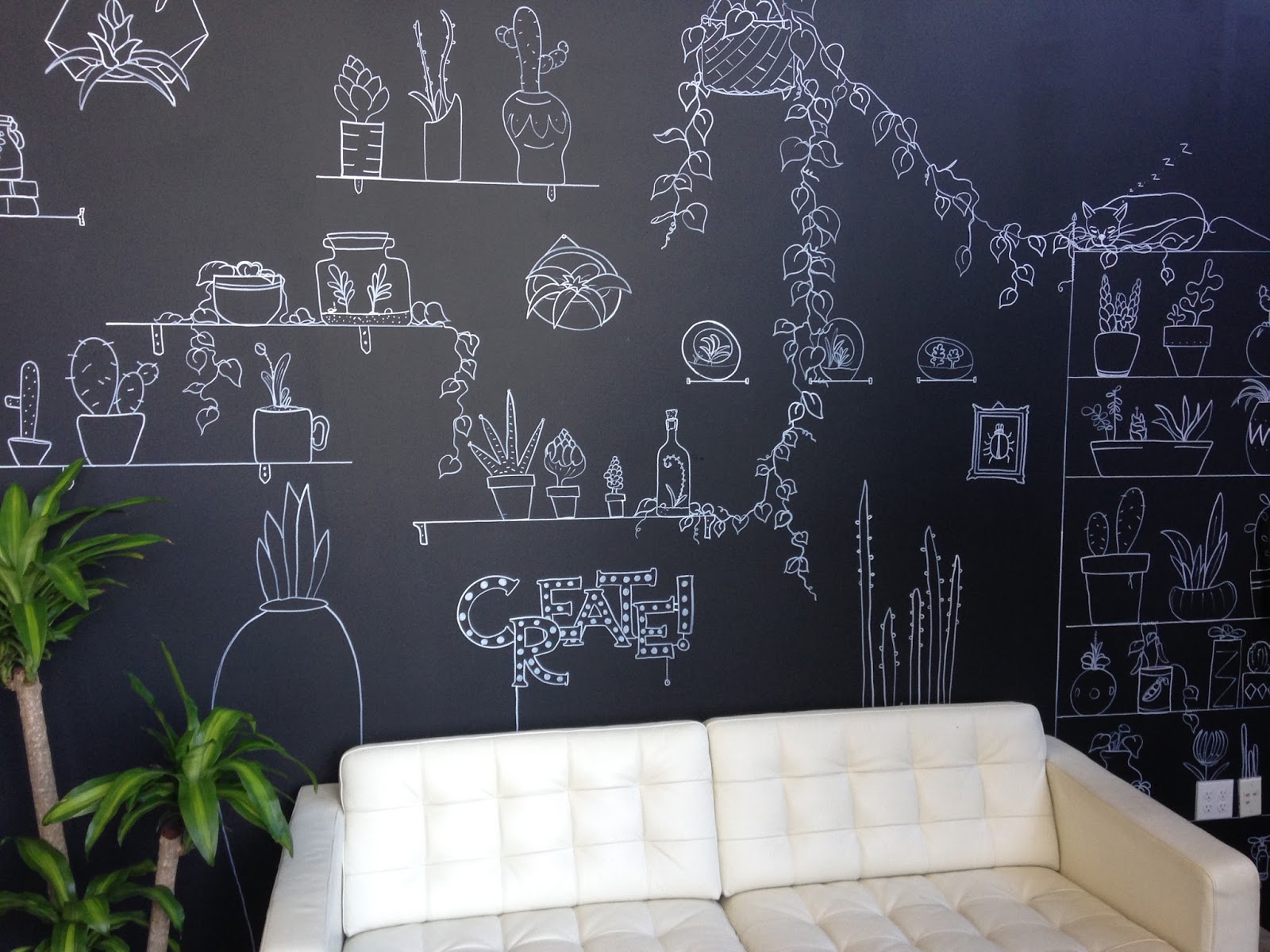 Very Small Rocks: Chalk Wall Mural - Photo Week 2015