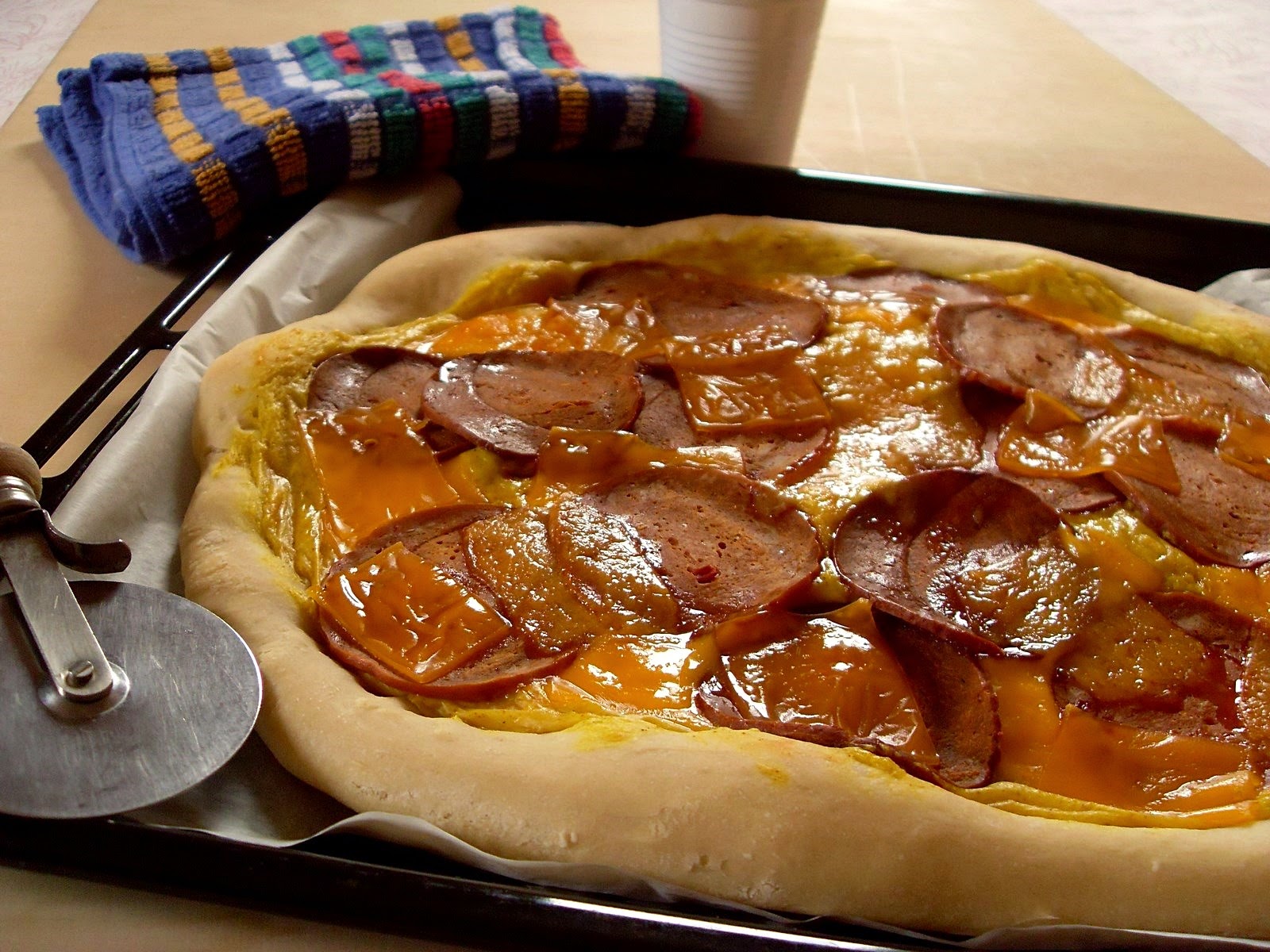 Ma Cuisine Végétalienne Pizza salami chorizo cheddar (Vegan)