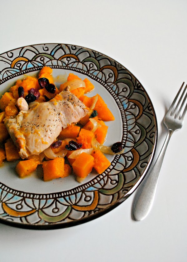 A Clove of Garlic, A Pinch of Salt Give Thanks 1 + Chicken Thighs over Butternut Squash