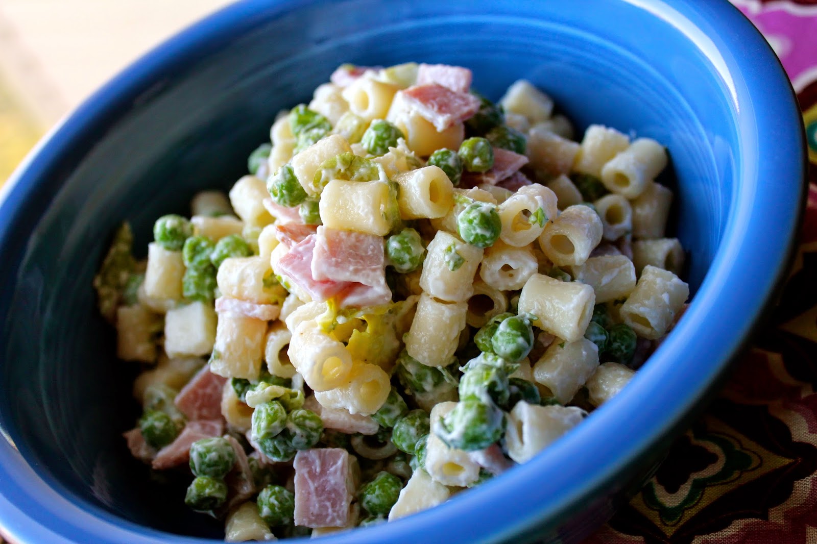 Mrs. Schwartz's Kitchen Ditalini Ham and Peas Pasta Salad