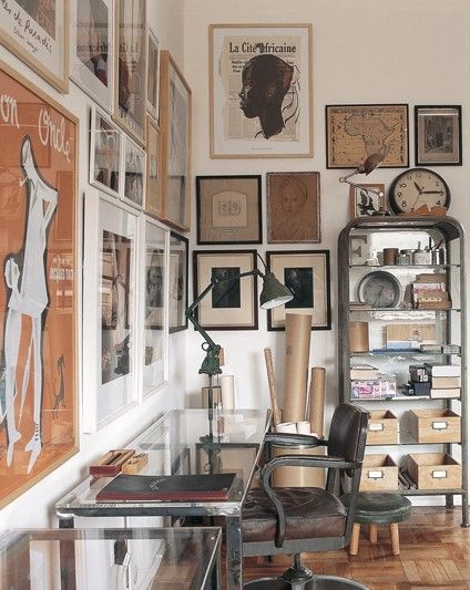 Vivre shabby chic: workspace inspirations: uno studio industrial chic. Arredare uno studio