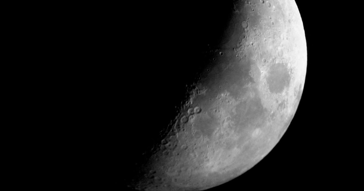 AstroFotoNoticiasGranCanaria Luna en cuarto creciente