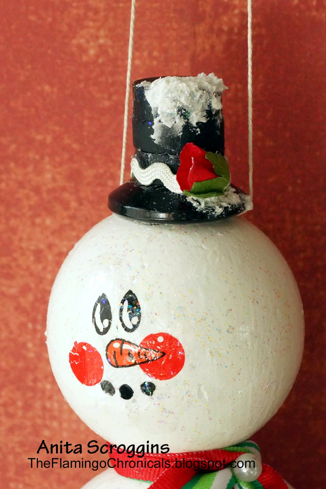 smoothfoam snowman ornament
